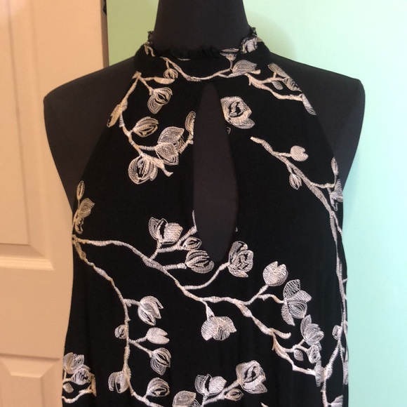 Sleeveless Embroidered Dress - Picture 2 of 7